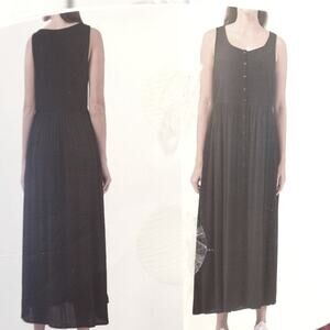 Frye Black Sleeveless Scoop Neck Sundress